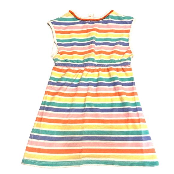 Cat & Jack Rainbow Stripe Terrycloth Swim Cover-Up Girls M 7/8 - Picture 3 of 6